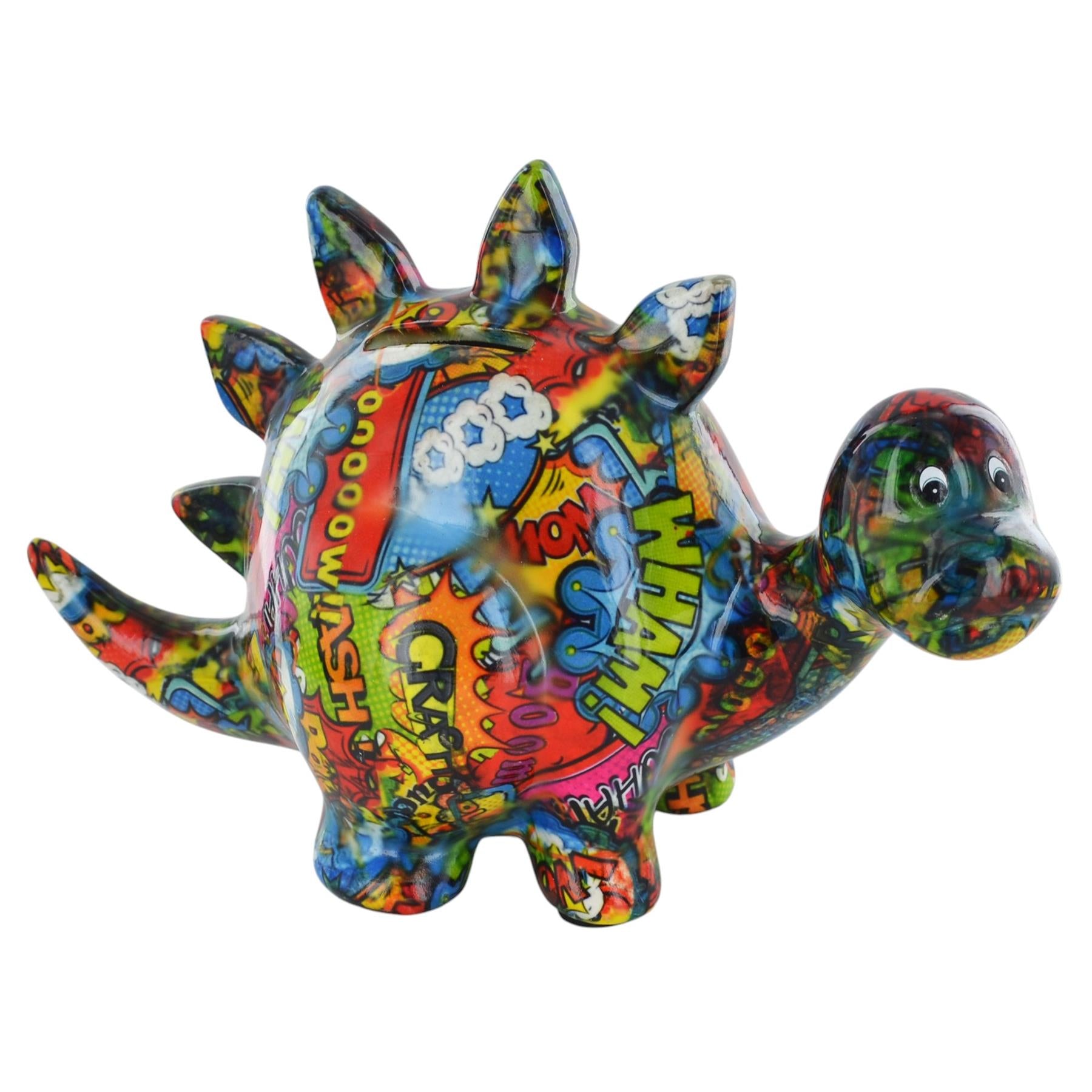 Pomme Pidou 'Zorc' the Dinosaur ceramic Money Box (6 PACK, ASSORTED)