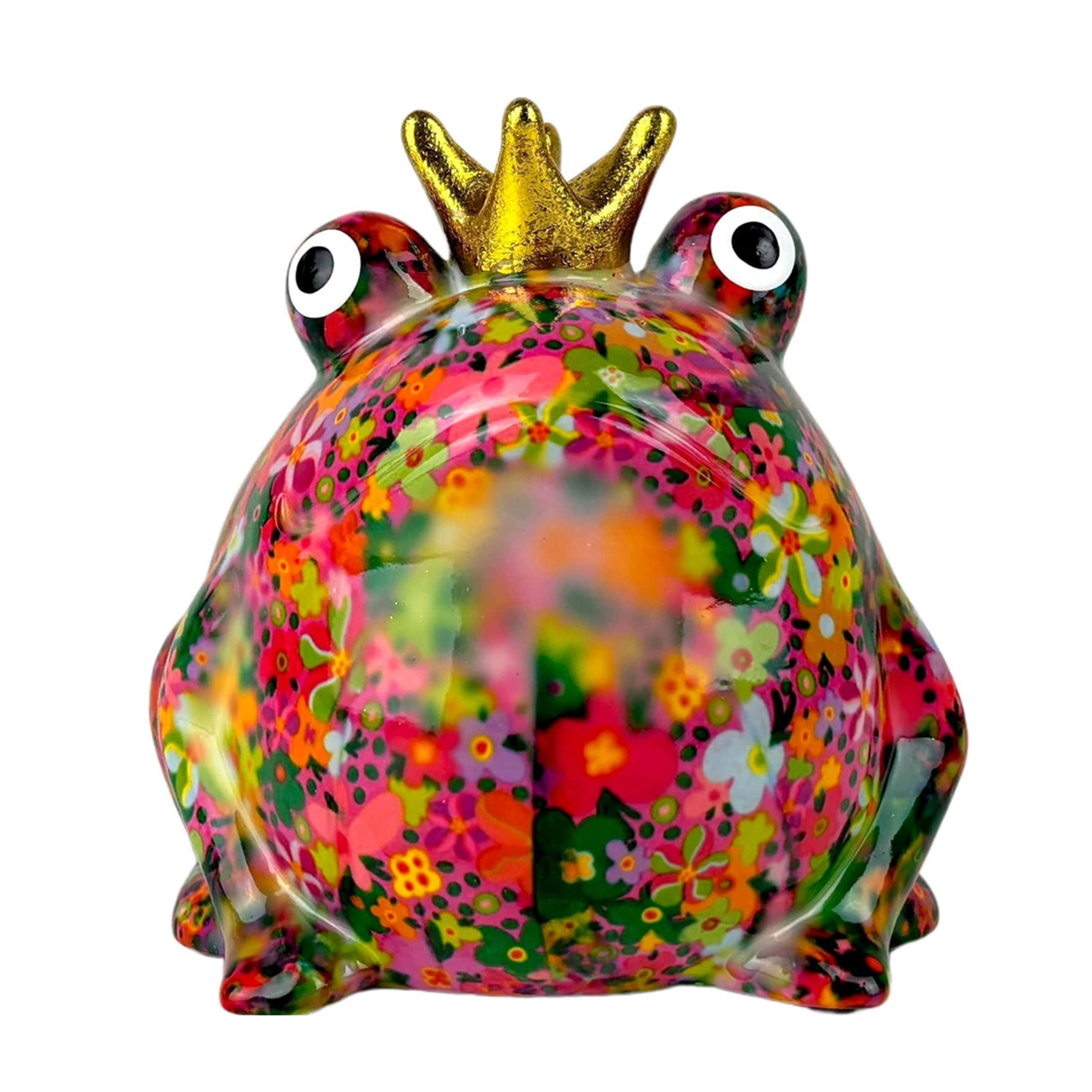 Pomme Pidou 'Freddy' Frog Shaped Ceramic Money Box Piggy Bank, 14cm, gift boxed (8 PACK)