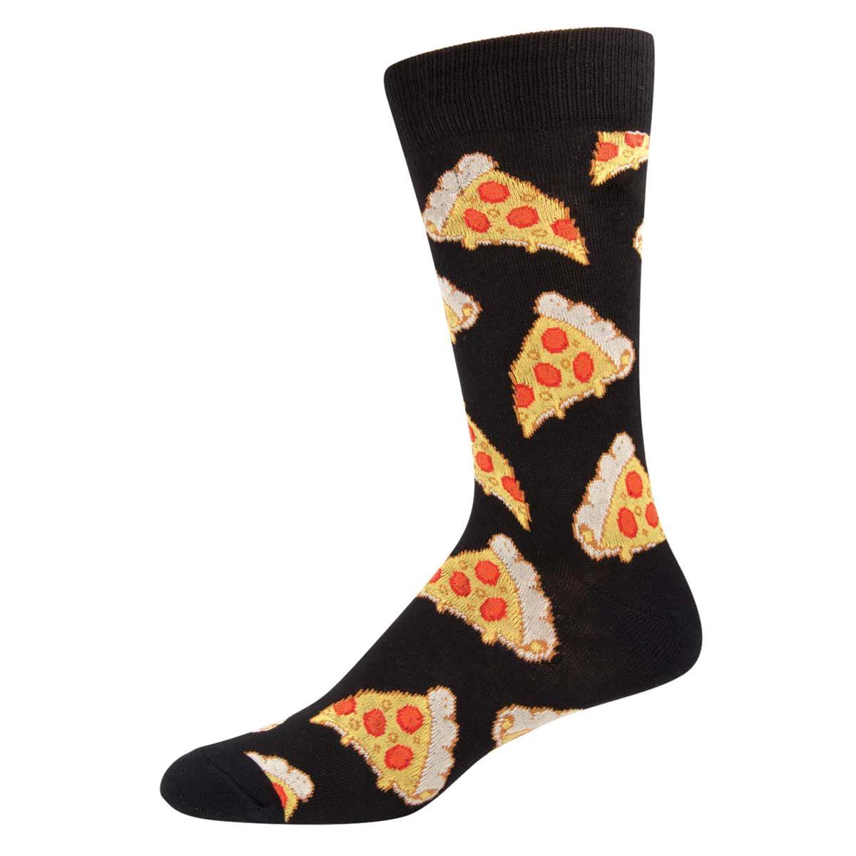 Pizza - Cotton Crew - Black / L/XL (6 Pack)