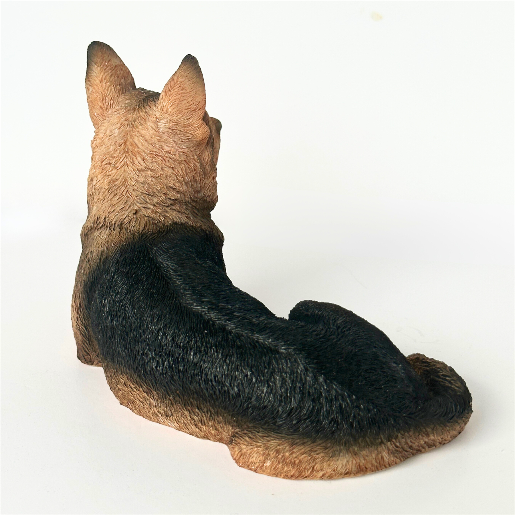 Realistic Laying German Shepherd Dog figurine, 18cm, Gift Boxed