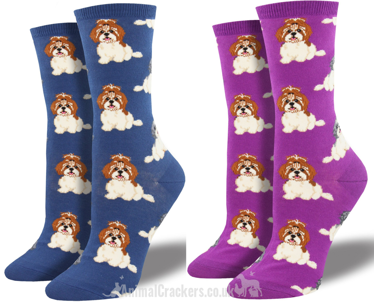 Womens Socksmith 'Shih Tzu Not' design socks, One Size, quality Shih Tzu Dog lover gift