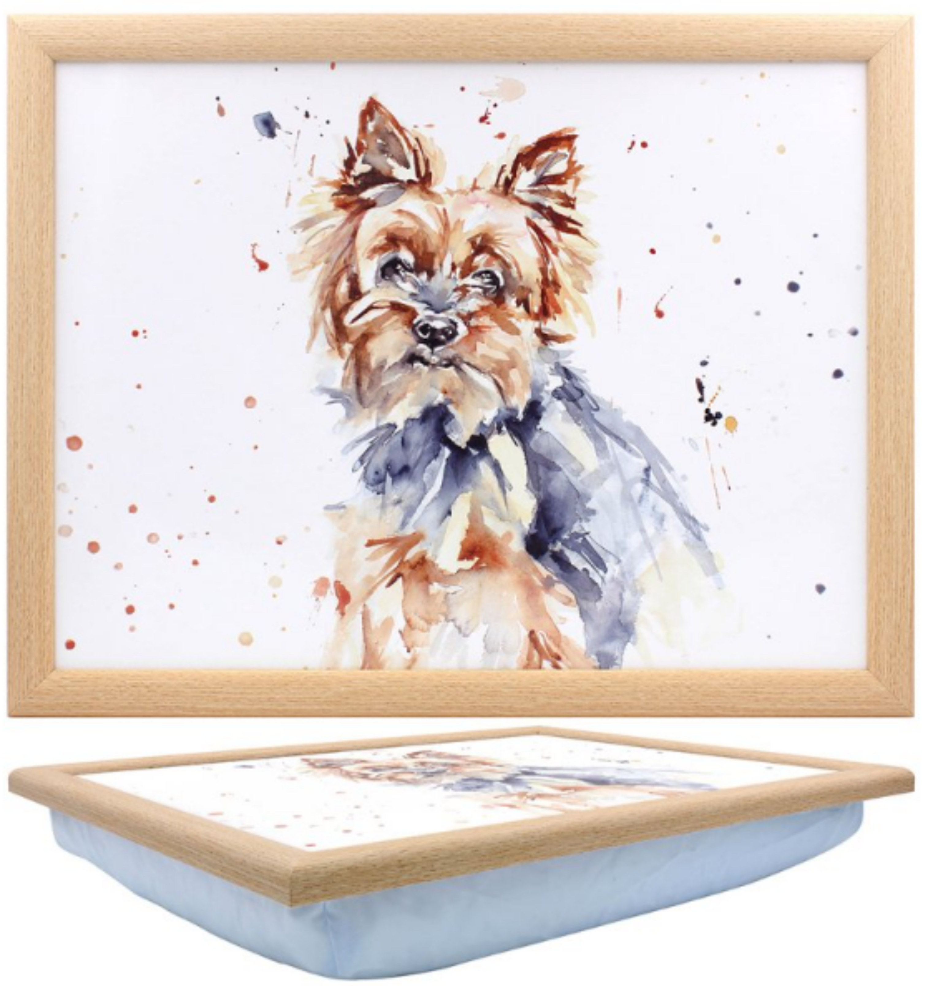 Yorkshire Terrier Laptray Leonardo Leonardo Man's Best Friend hard top padded Tray novelty Dog lover gift