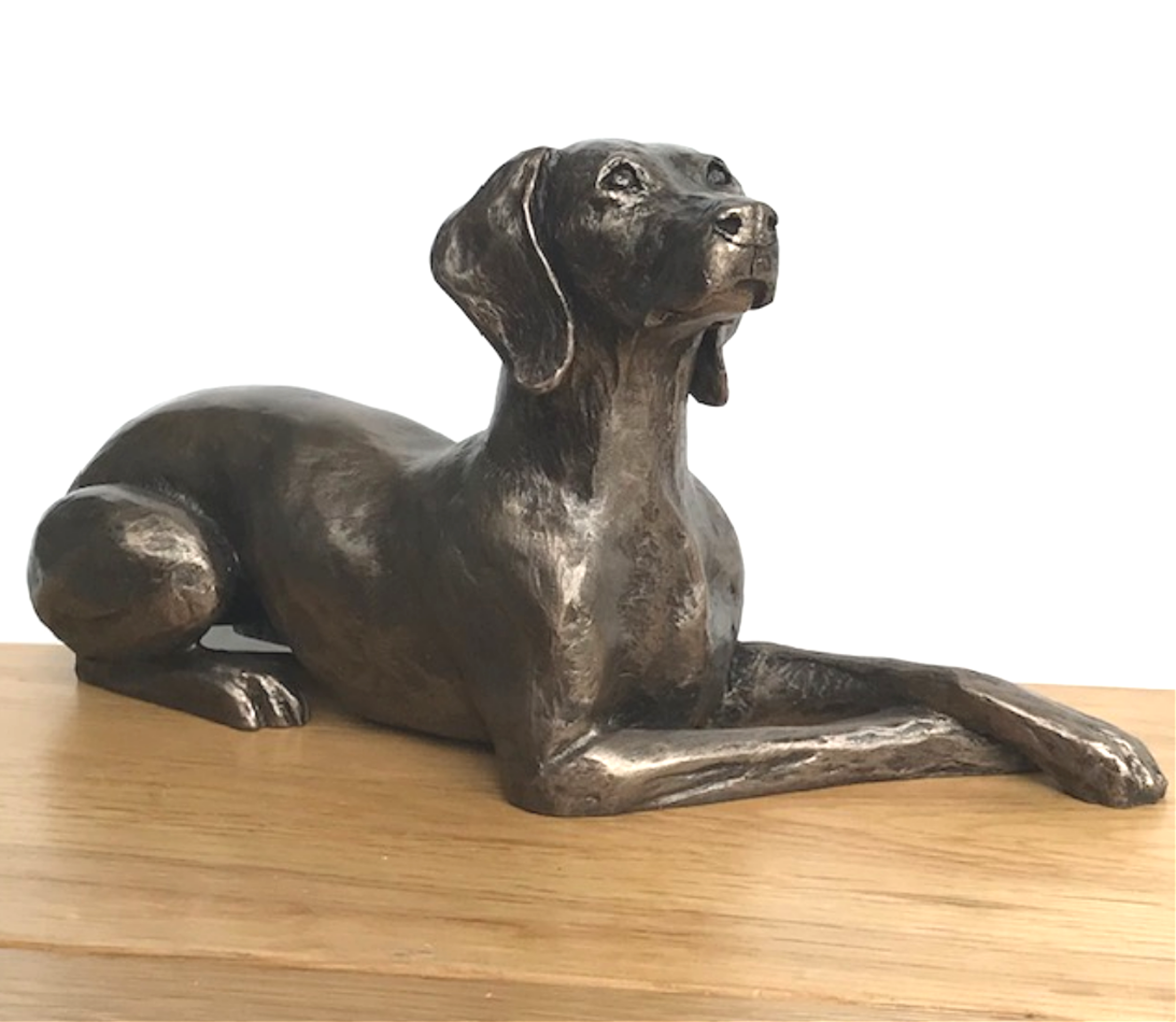 Weimaraner figurine in Cold Cast Bronze designed by Harriet Glen