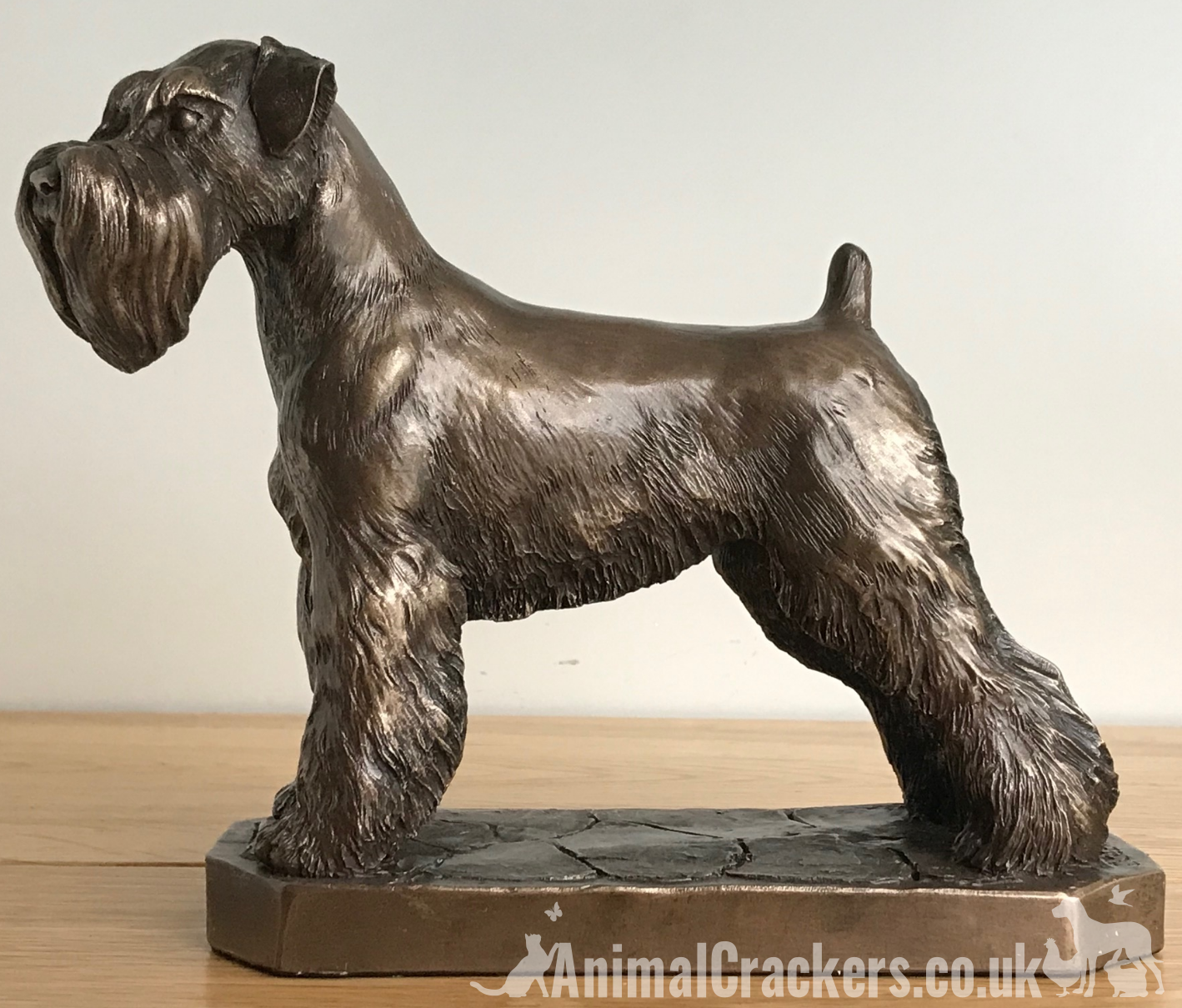 Bronze Schnauzer ornament figurine sculpture designed by David Geenty