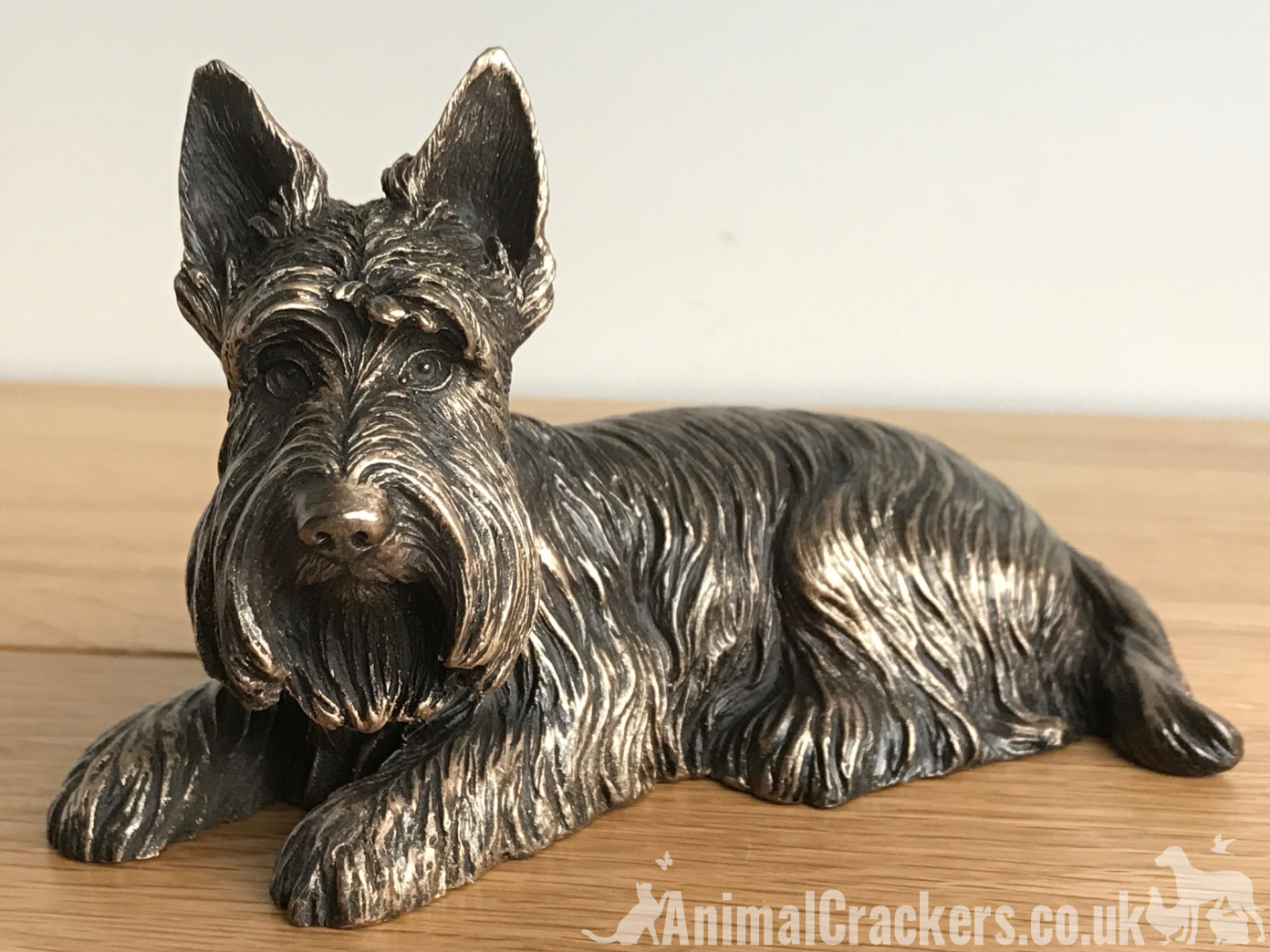 Bronze Scottish Terrier Beauchamp sculpture ornament figurine Scottie lover