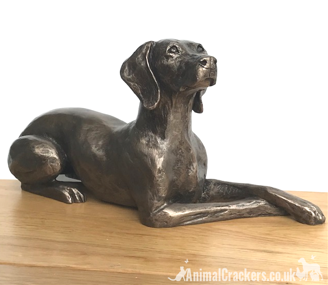 Weimaraner figurine in Cold Cast Bronze designed by Harriet Glen