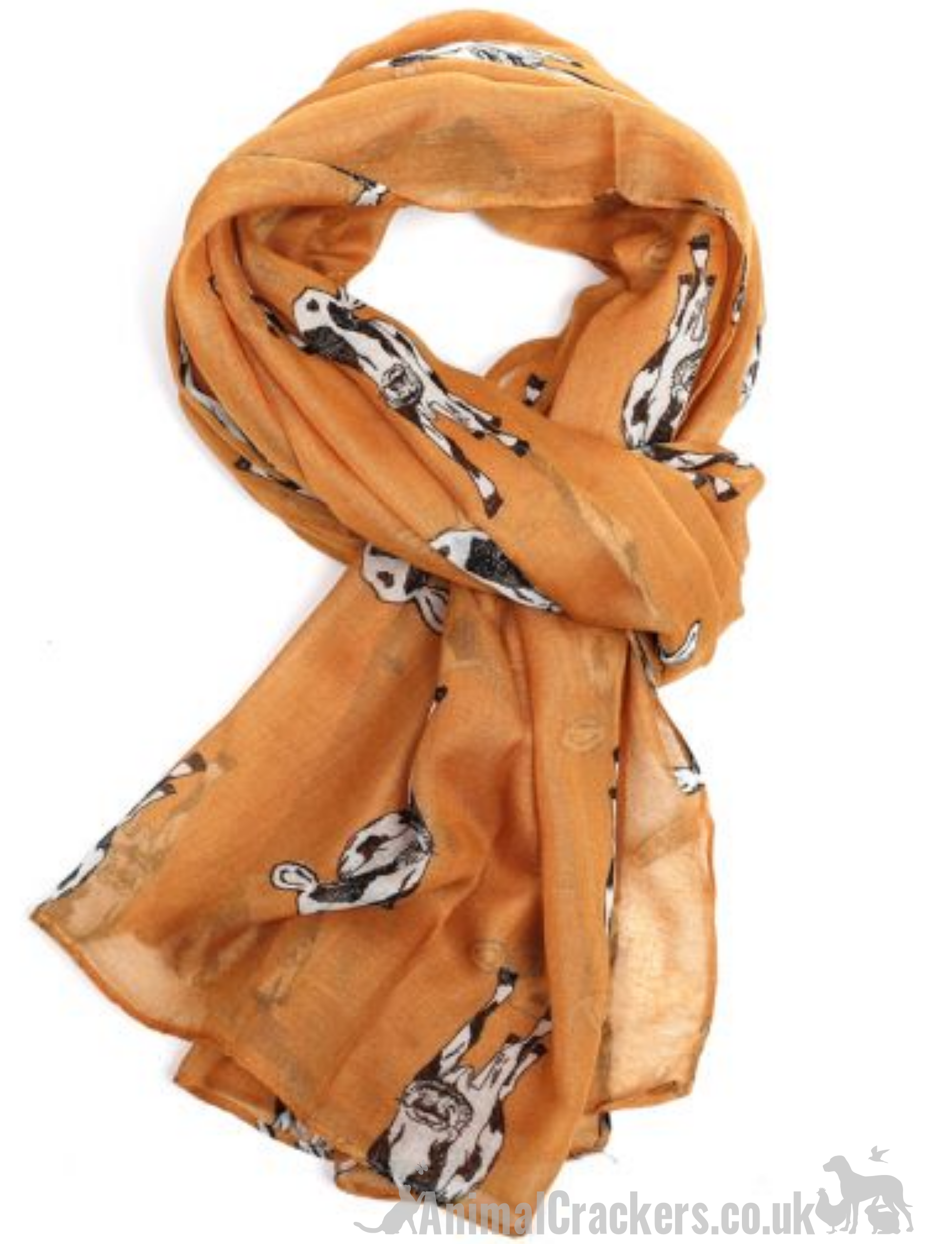 Ladies lightweight Dairy Cow design Scarf Sarong in choice of colours, great Farmer or Frisian Cow lover gift and stocking filler!