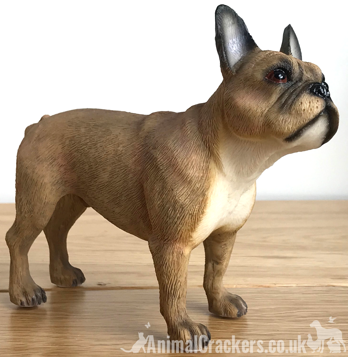 Fawn French Bulldog Frenchie ornament figurine sculpture Leonardo, gift boxed