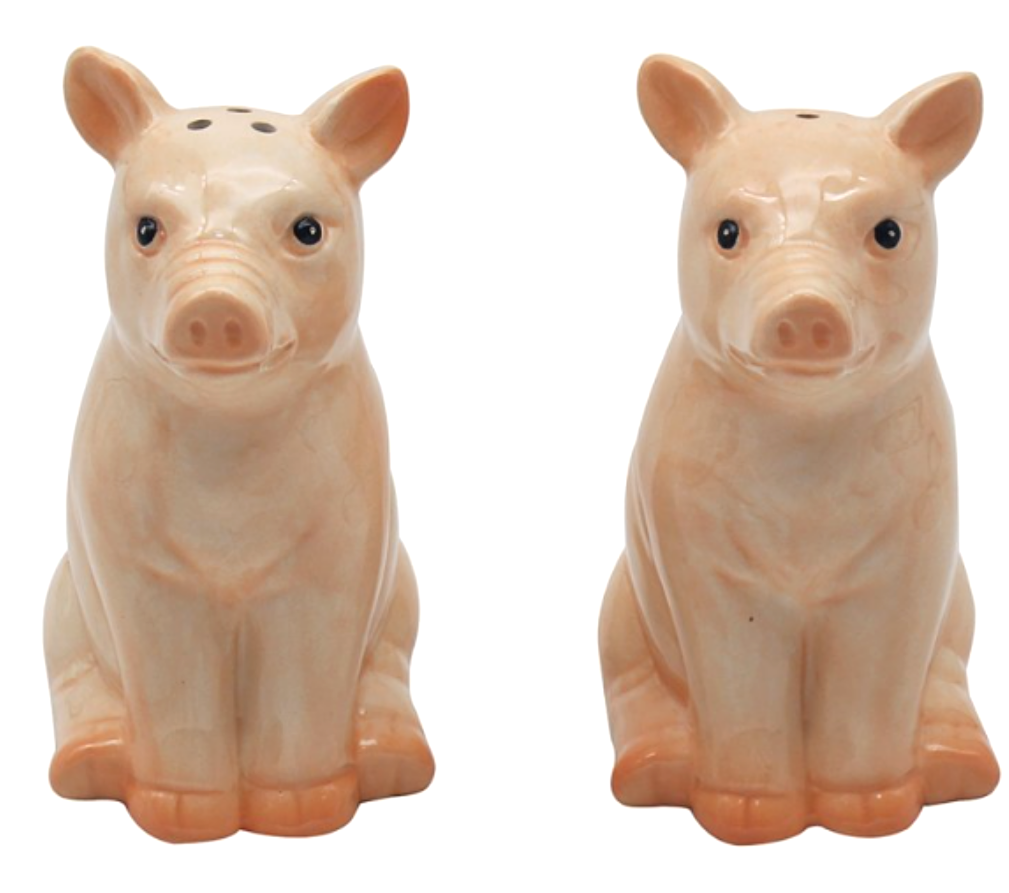 Pig design ceramic Salt & Pepper cruet set by Lesser & Pavey, boxed