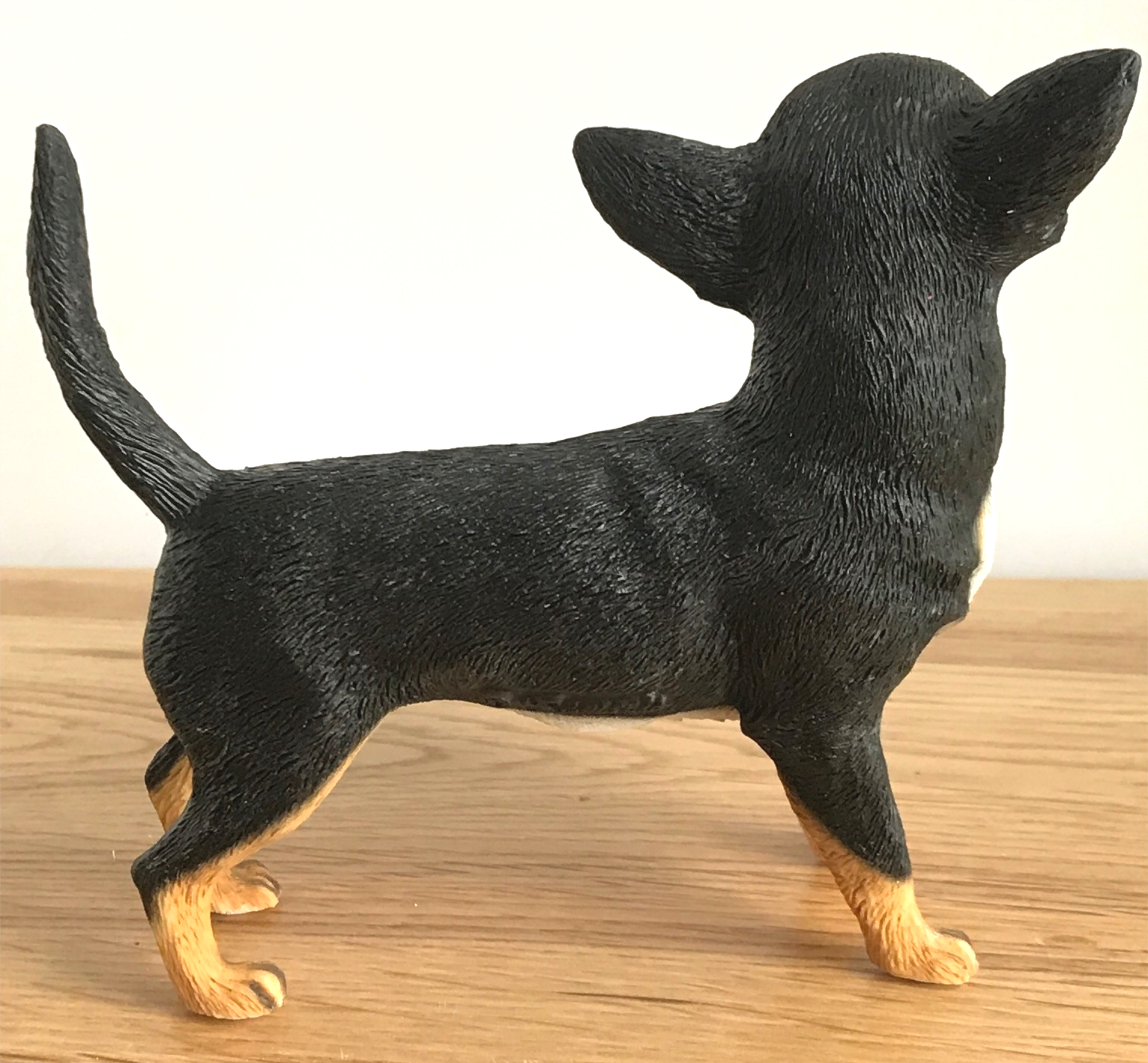 Chihuahua Black and Tan ornament figurine quality lifelike Leonardo. Gift boxed.