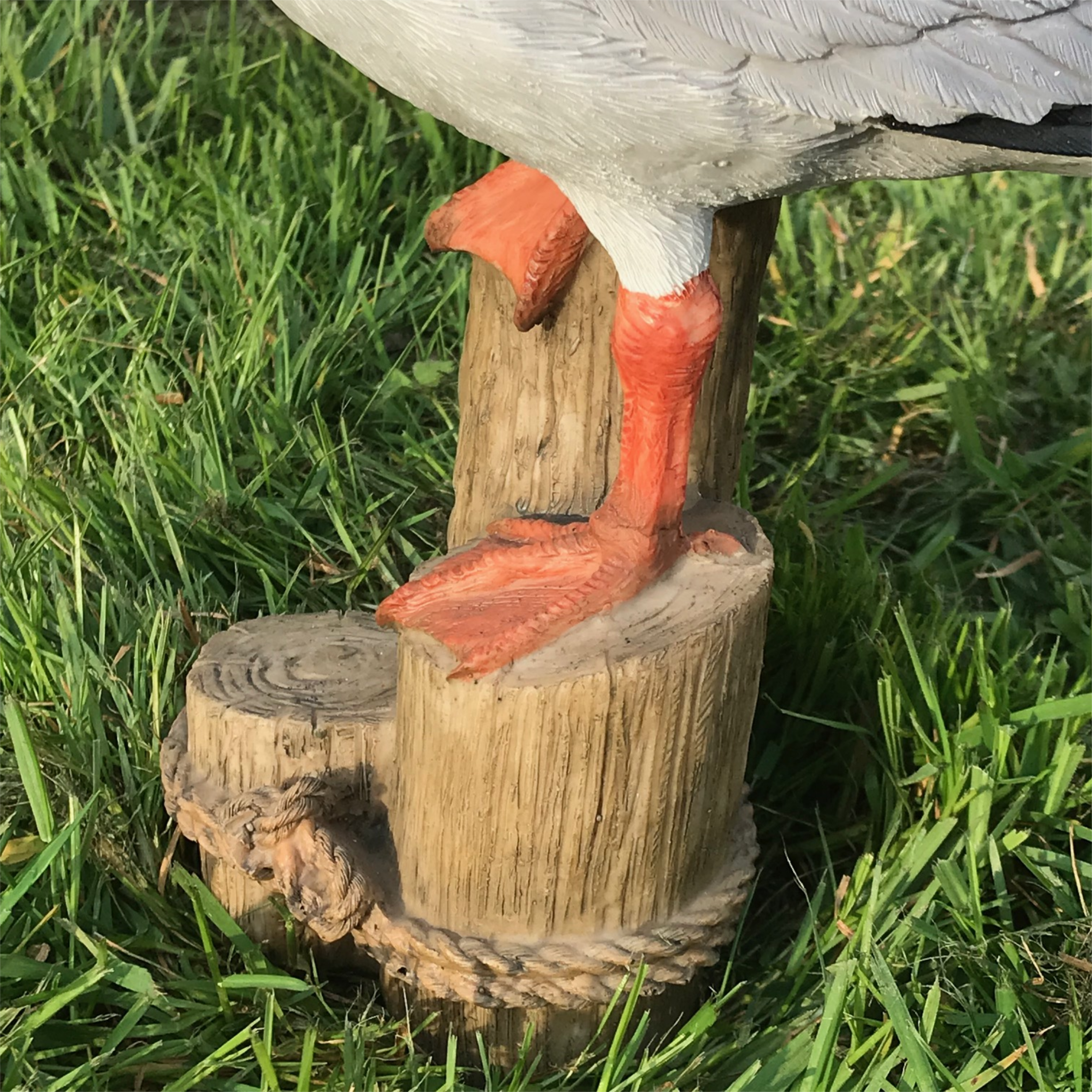 Seagull on post figurine indoor or outdoor ornament or nautical decoration