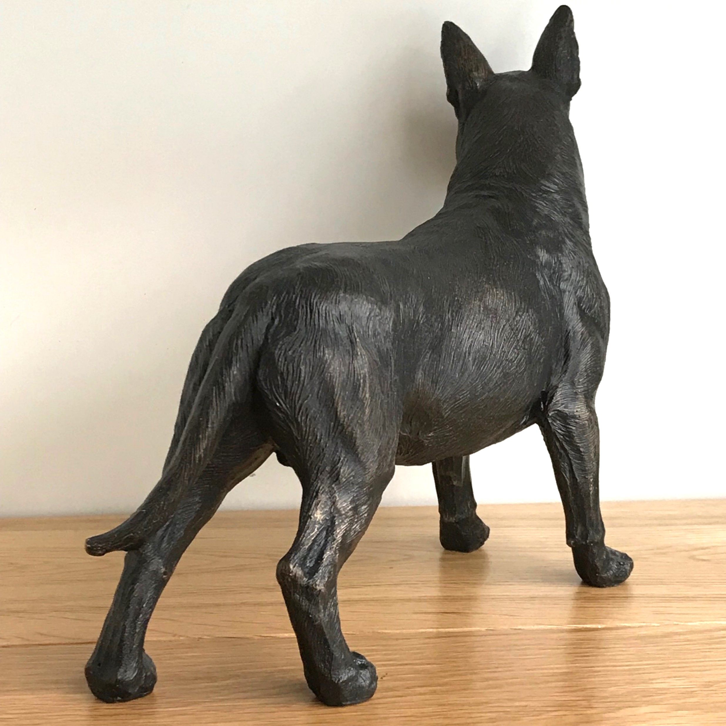24cm English Bull Terrier ornament figurine decoration dark bronze effect Dog Lover Gift