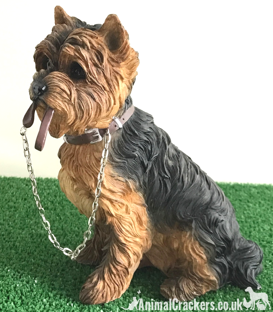 Yorkshire Terrier Yorkie Leonardo large Walkies ornament figurine gift boxed