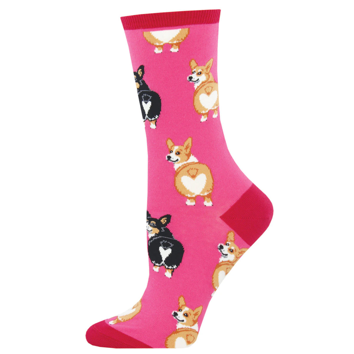 Socksmith Corgi Butt 6 Pack - Cotton Crew Socks