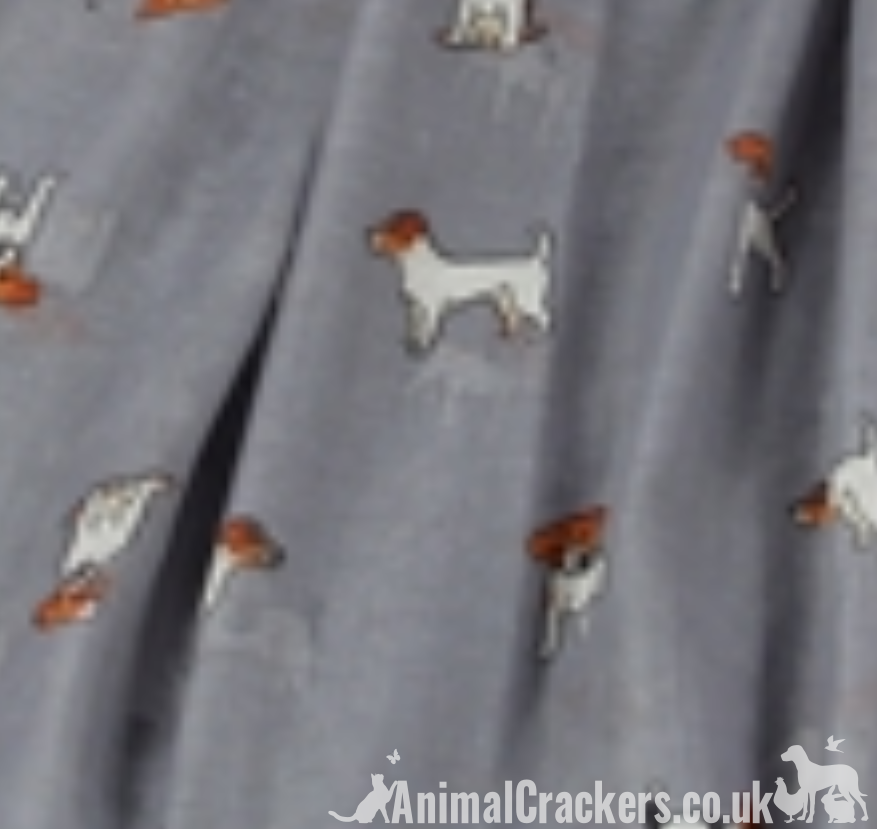 Ladies lightweight cotton mix Jack Russell print Scarf Sarong in choice of colours