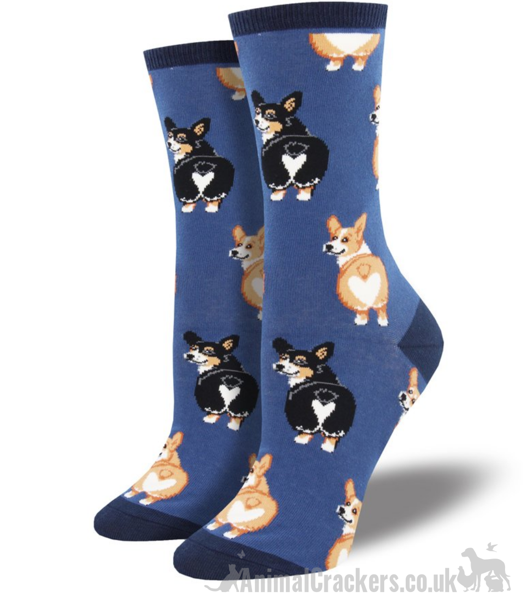 Womens Socksmith 'Corgi Butt' design socks One Size Corgi lover stocking filler