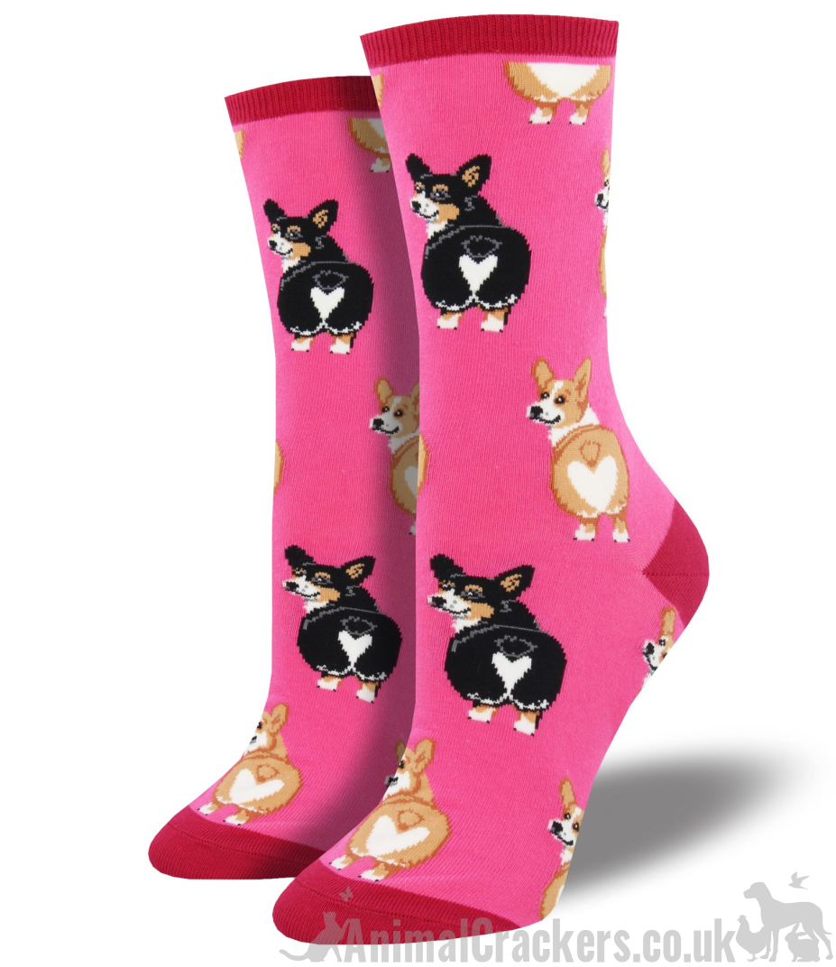 Womens Socksmith 'Corgi Butt' design socks One Size Corgi lover stocking filler